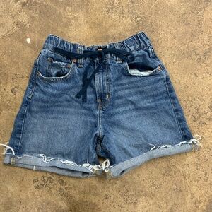 BDG Urban Outfitters High Rise Cutoff Pull On Baggy Denim Shorts Womens Size XS